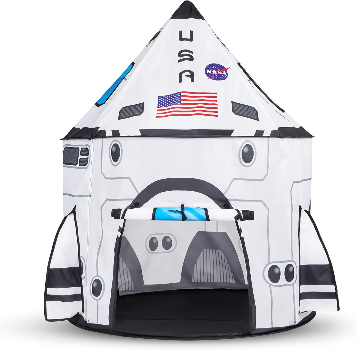 Astronaut Helmet with Blue Visor Rocket Ship Play Tent for Kids