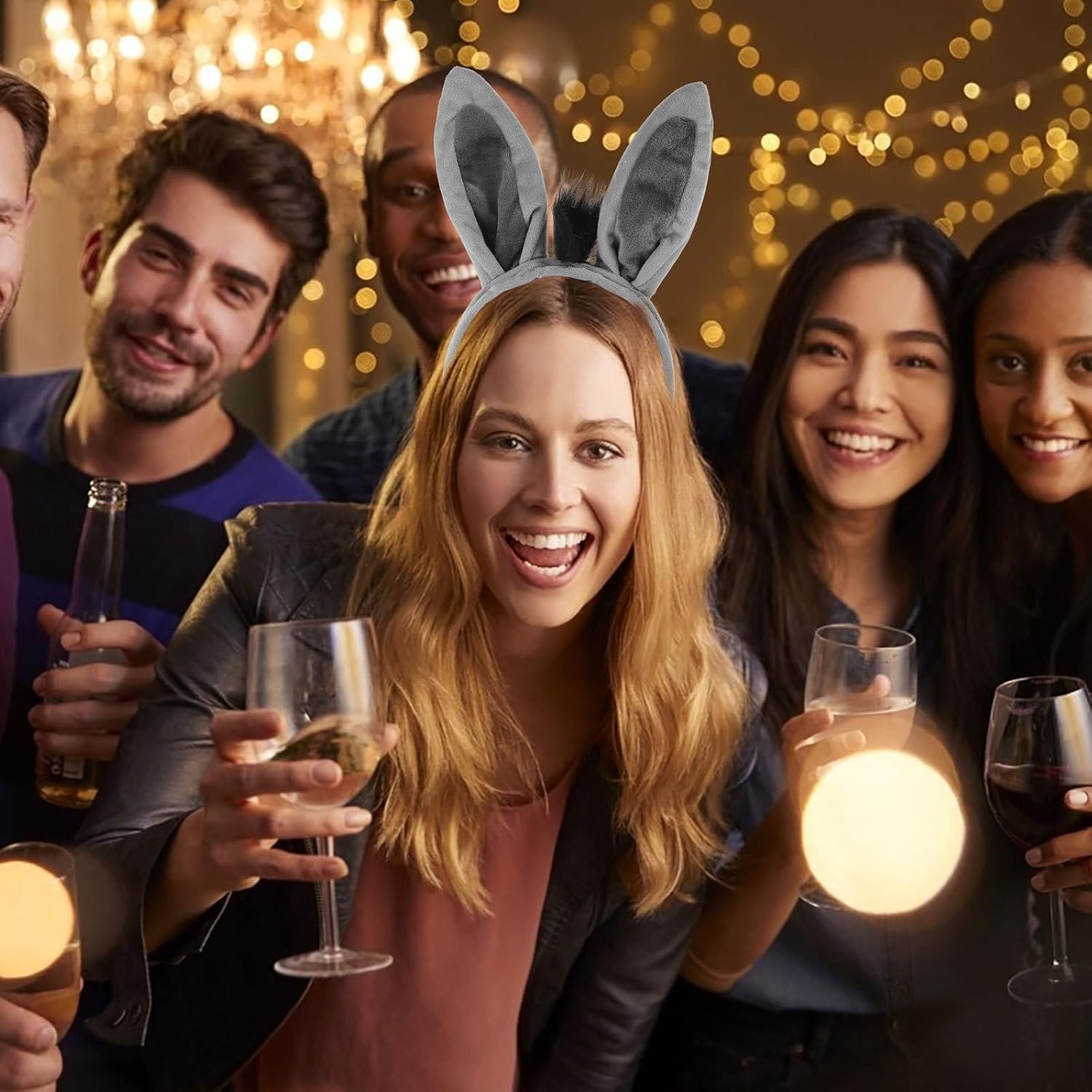 Vaguelly Donkey Ears Headband Costume Prop 1