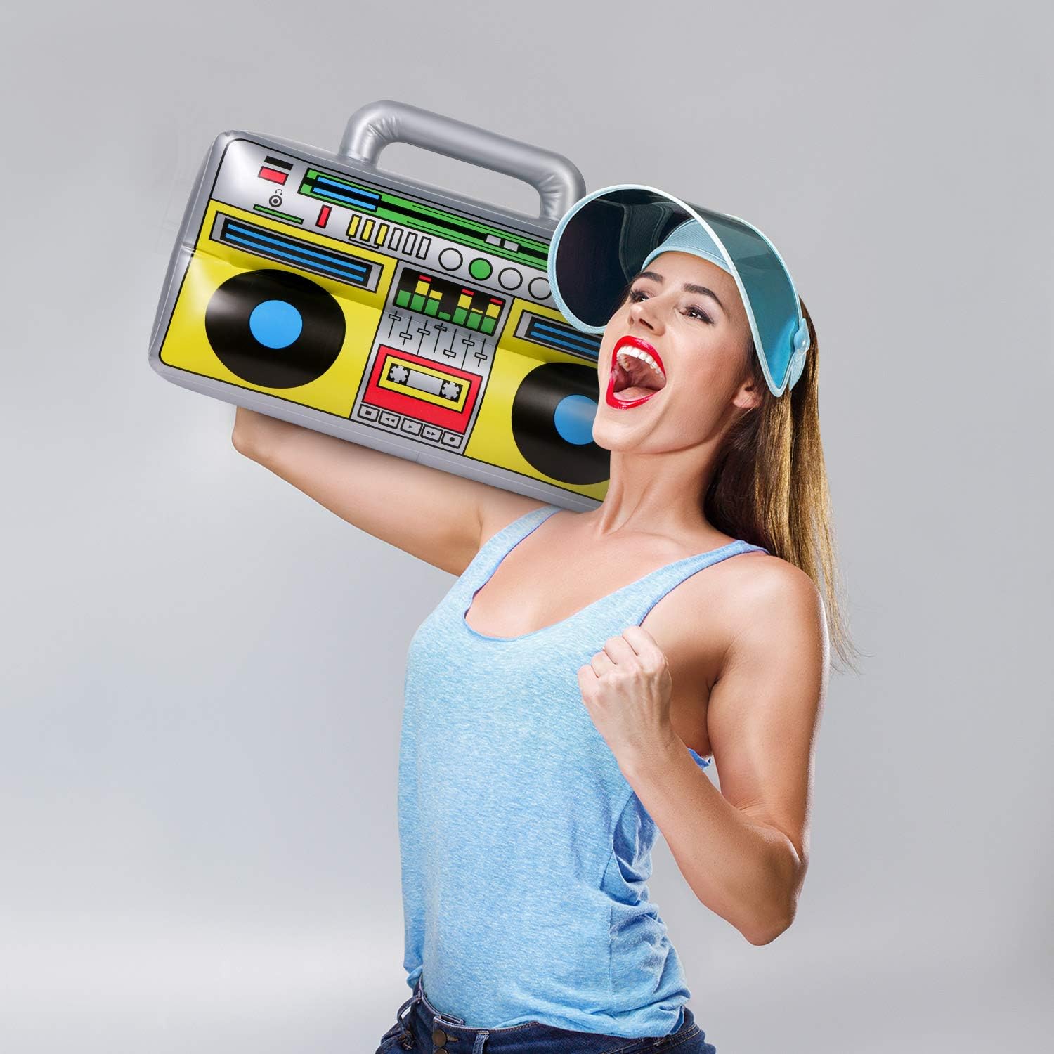 4 PCS Inflatable Boombox 80s 90s Party Decorations