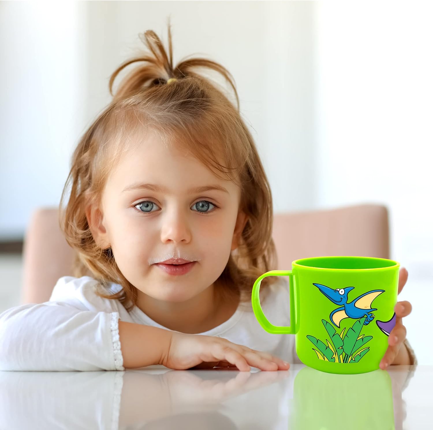 ArtCreativity Dinosaur Mugs Set of 4 3-Inch Kids Cups
