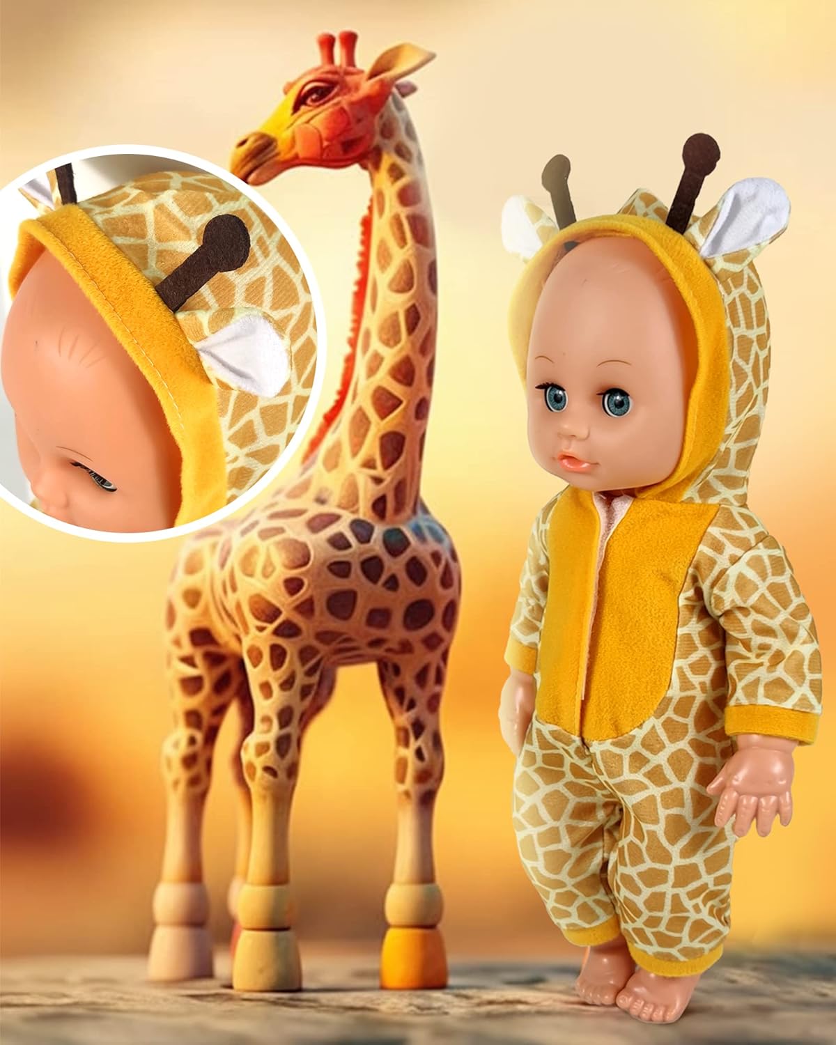 12 Inch Baby Doll Clothes 6 Sets Animal Themed