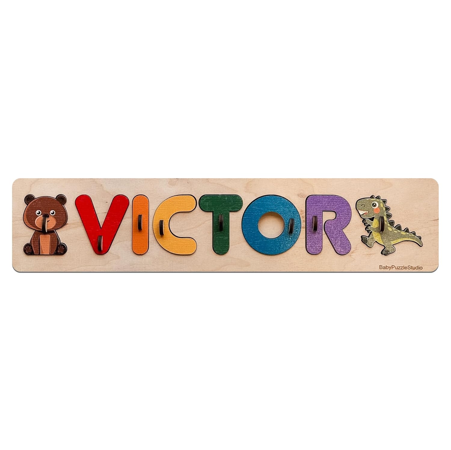 Pabawa 1st Birthday Name Puzzle Wooden Toy
