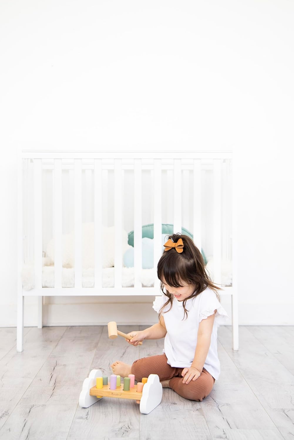 Pearhead Montessori Hammer Bench Toy for Ages 1