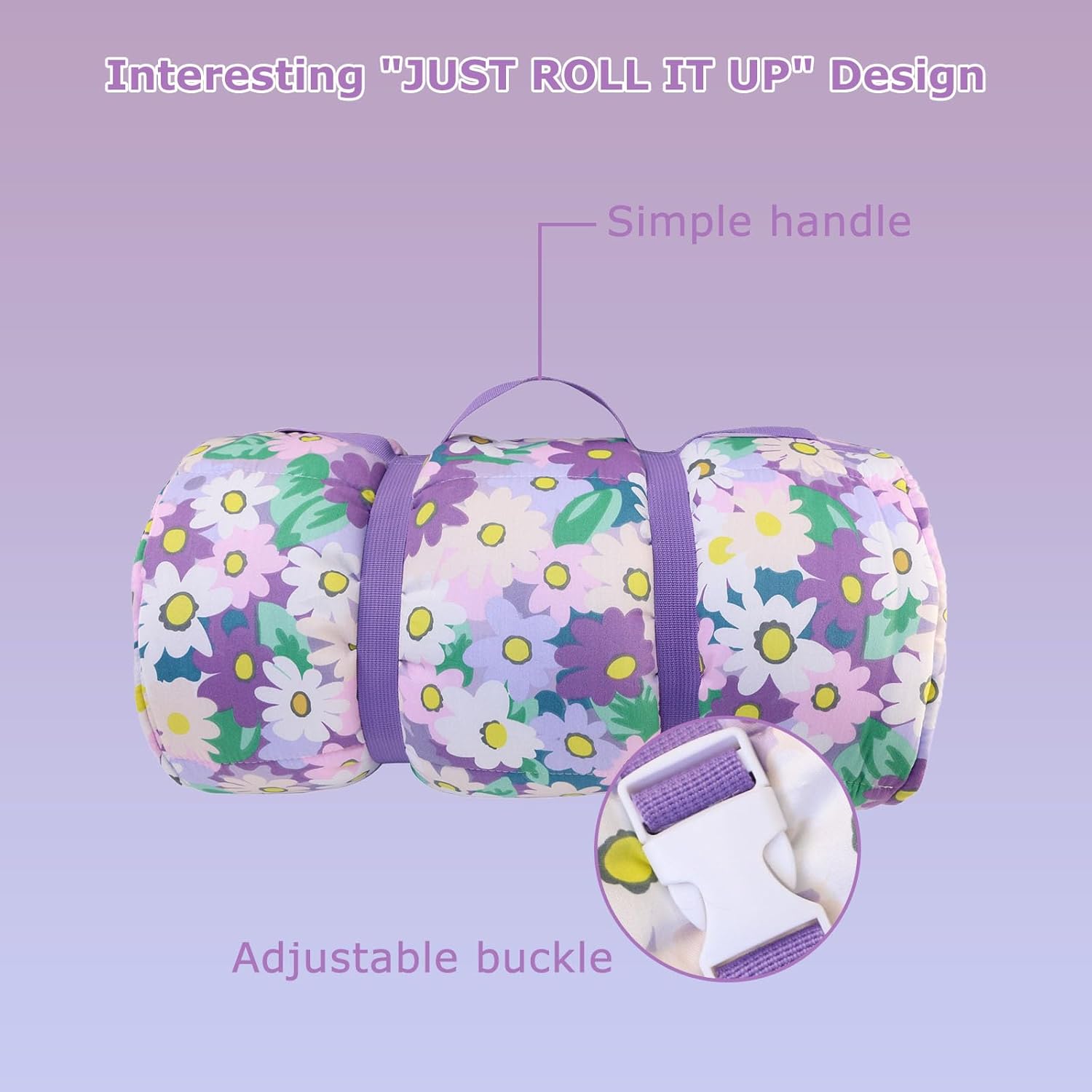 Hi Sprout Toddler Nap Mat with Pillow and Blanket 1