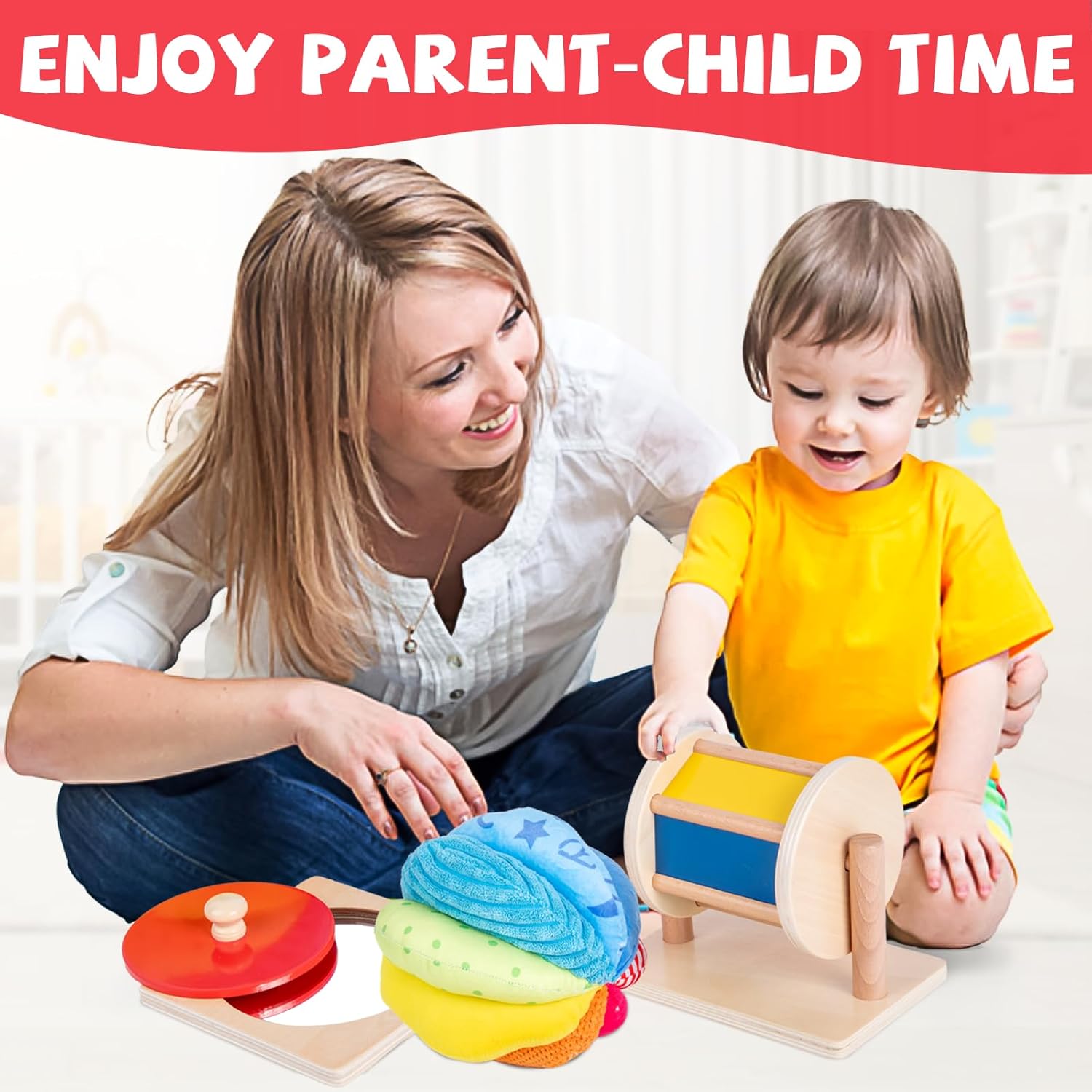Adena Montessori Baby Toys Play Kit - 6-12 Months