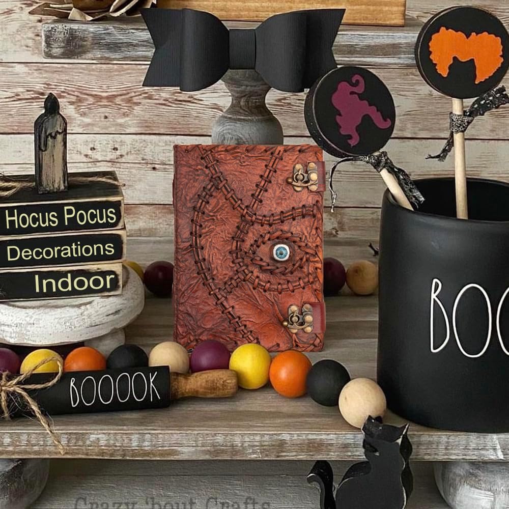 ULCH Hocus Pocus Spell Book with Lock Decor