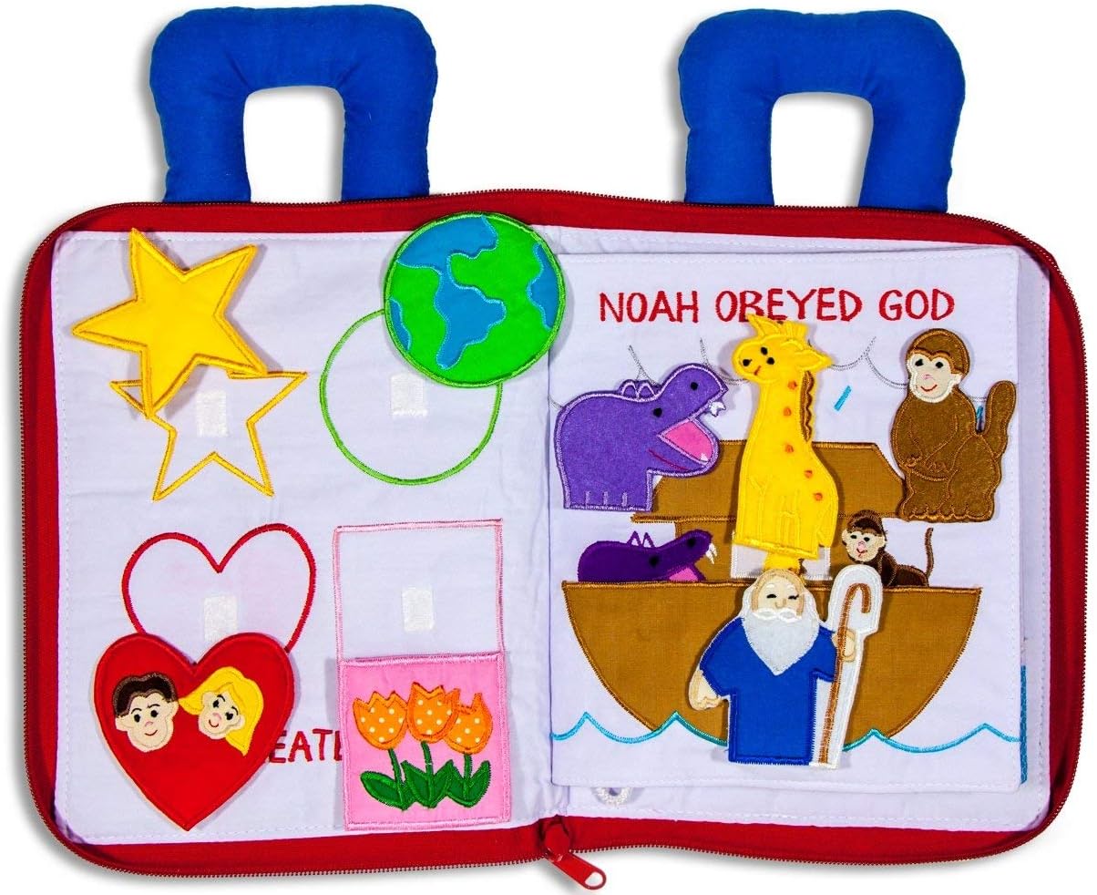 My Bible Quiet Book - Interactive Fabric Learning Toy for Kids