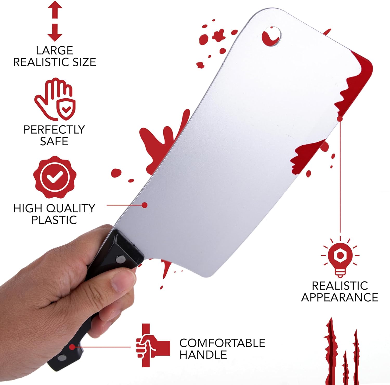ArtCreativity Fake Bloody Knife Set Halloween Prop 1