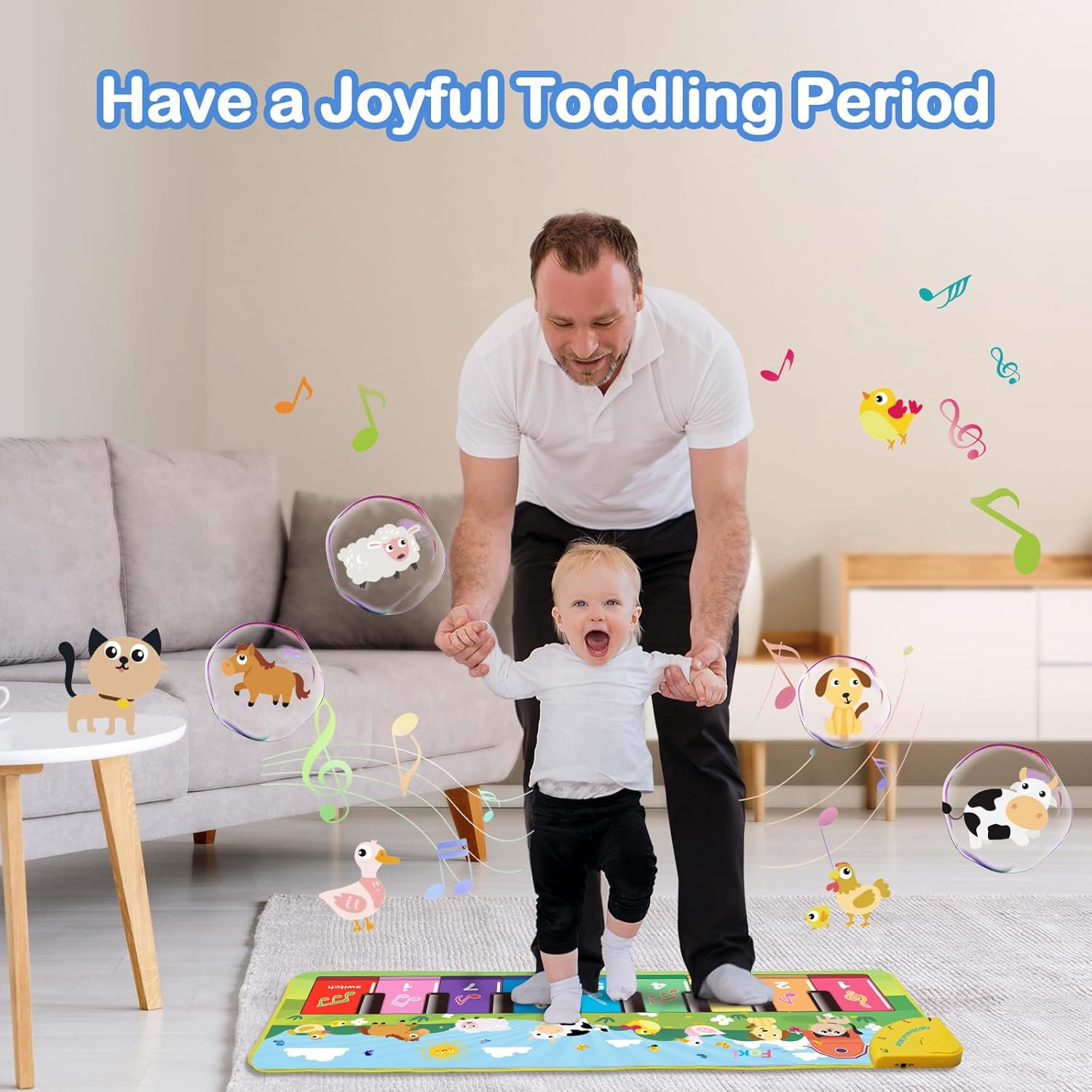 Foki Floor Piano Mat for Toddlers 1-5 Years