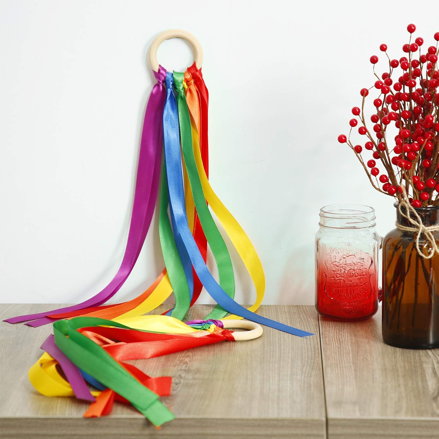WILLBOND 3-Piece Rainbow Hand Kite Set