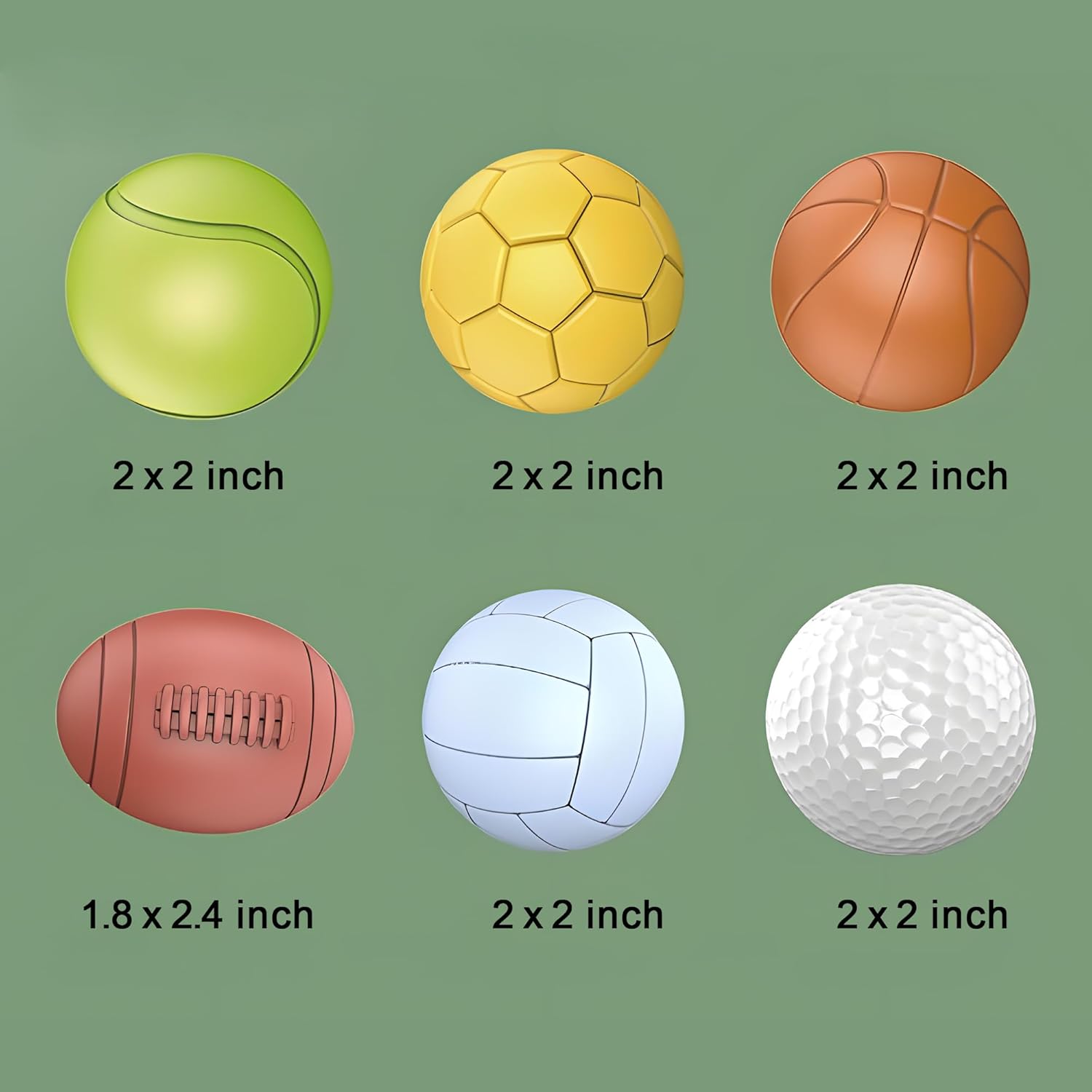 ROHSCE Baby Sensory Balls 6 in 1 Soft Rubber Toy Set