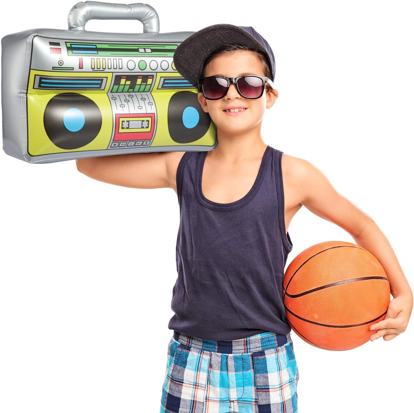 Meekoo Inflatable Boombox 80s 90s Party Decor 3 Packs