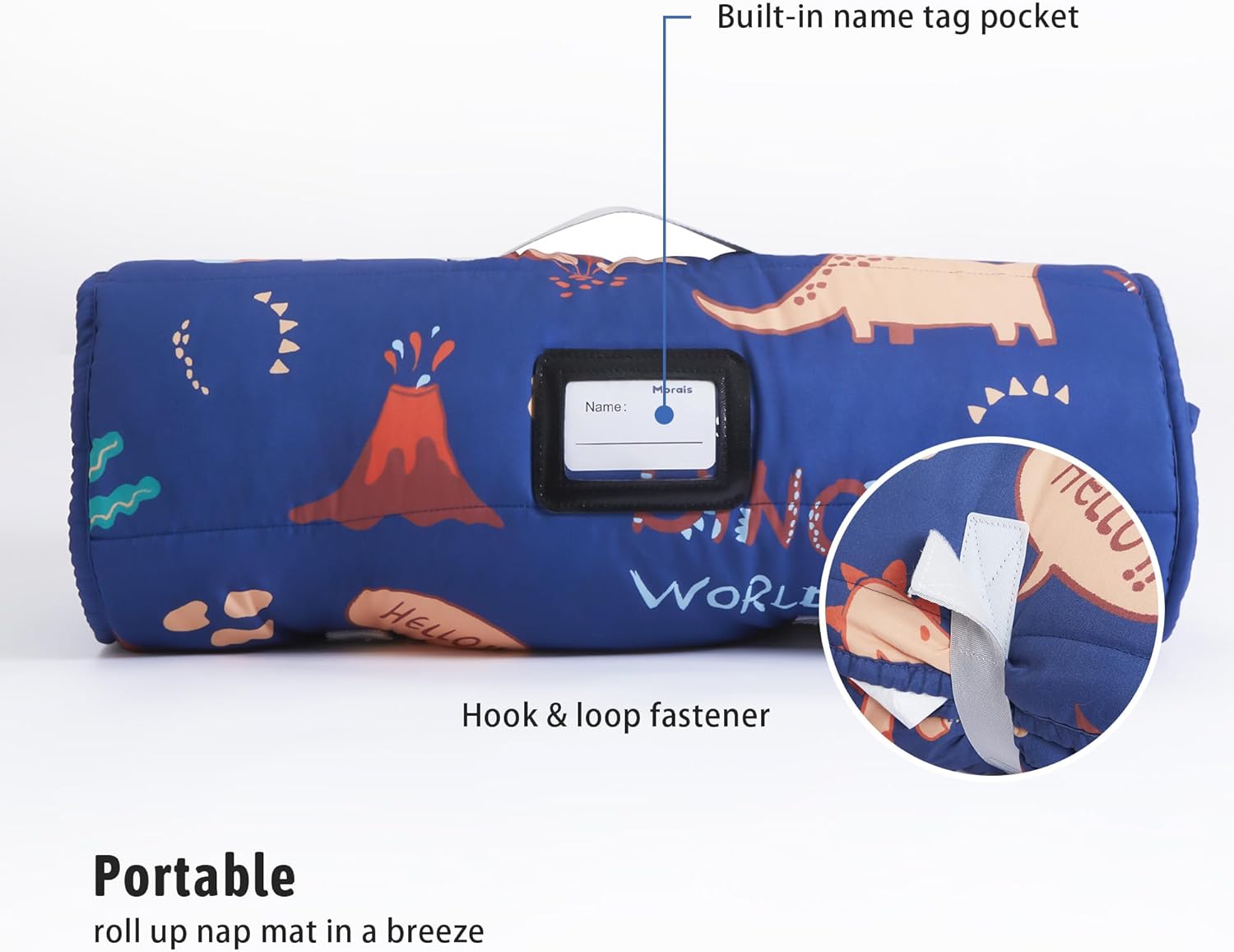 MORAIS Toddler Nap Mat with Pillow and Blanket