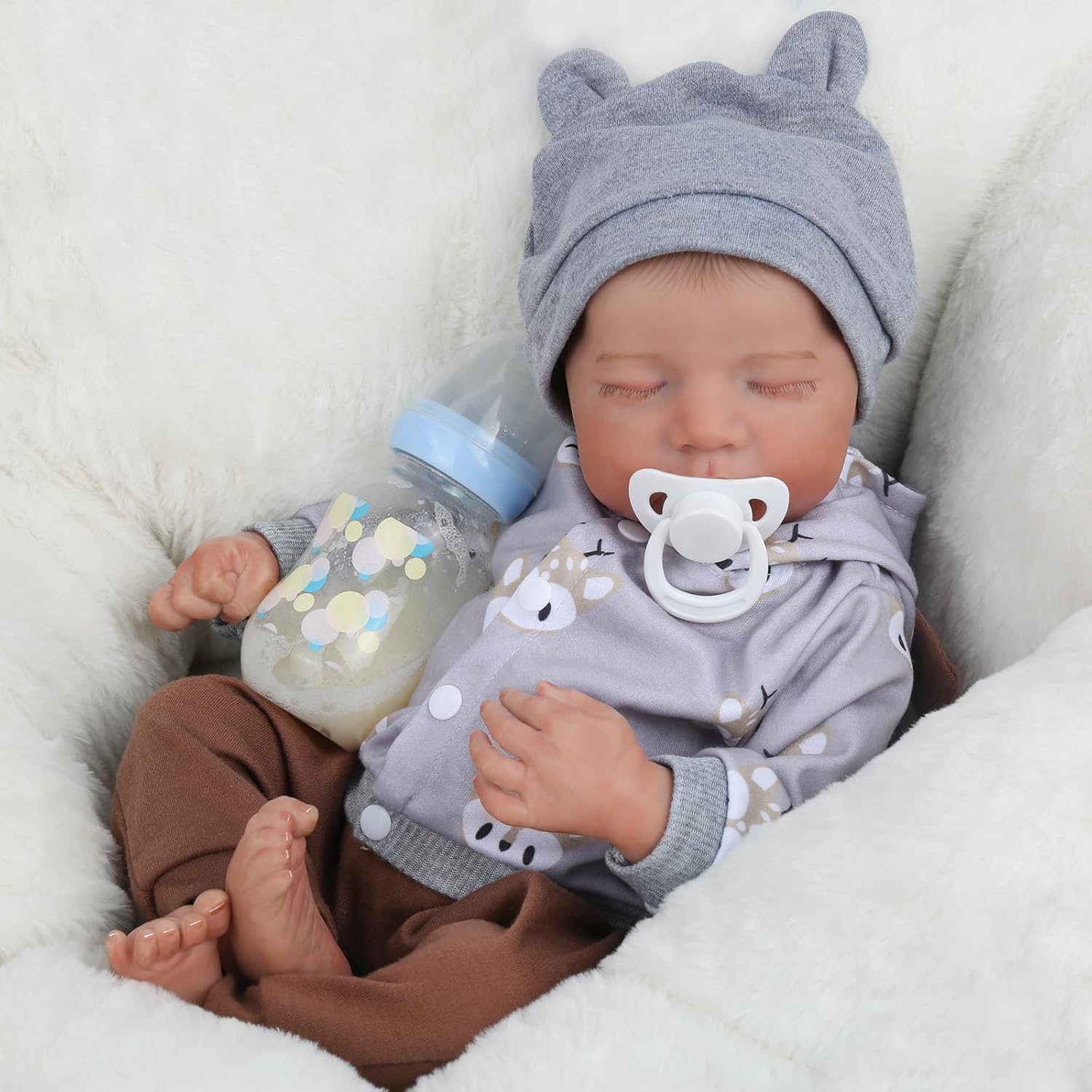 WOOROY Realistic Reborn Baby Doll Boy 18 Inch