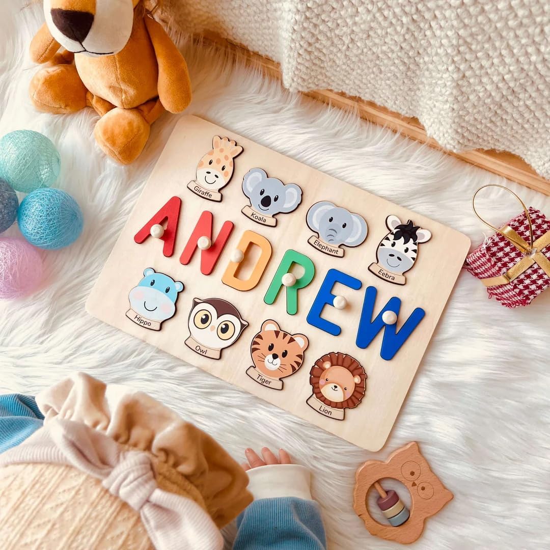 BeneCharm Personalized Name Puzzle for Toddlers