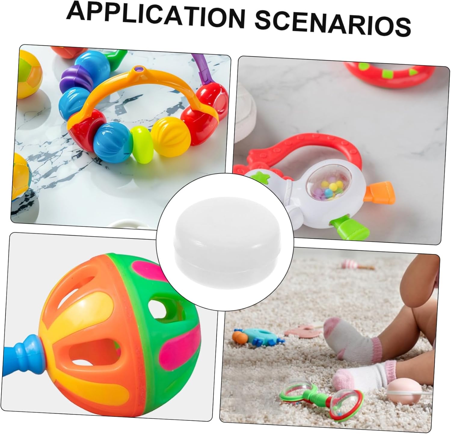 GALPADA 50pcs Rattle Insert for Toys