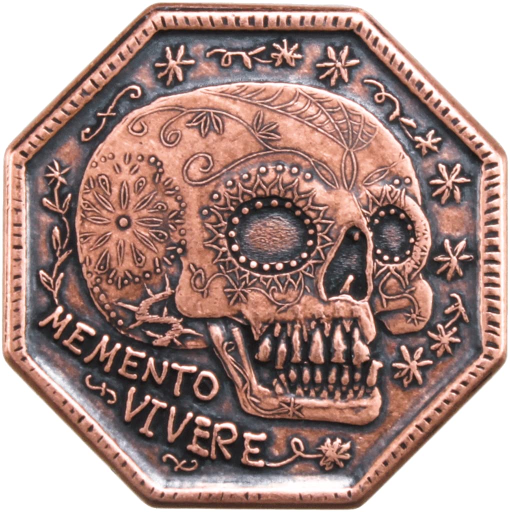 Memento Mori Copper Reminder Coin - 1 Inch