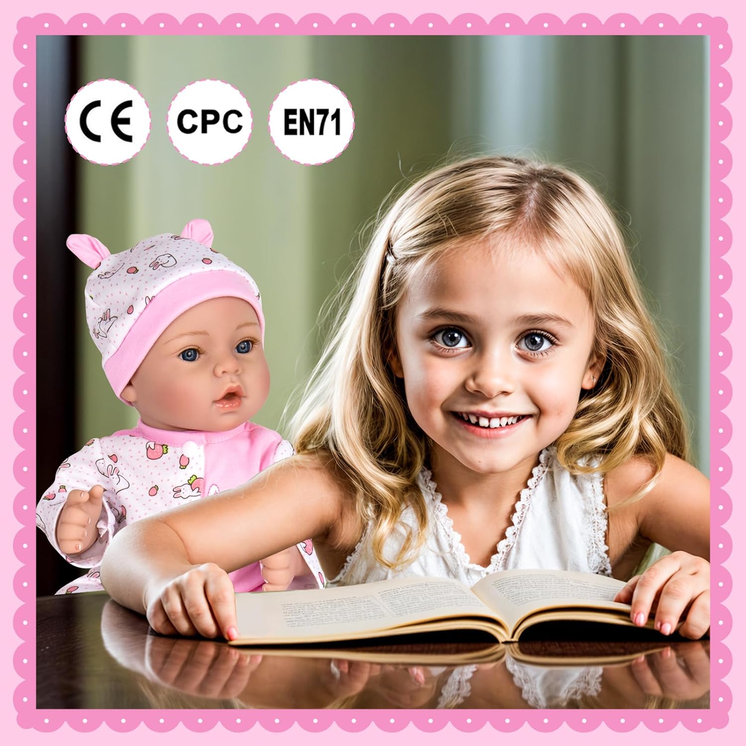 Aori 18 Inch Realistic Reborn Baby Girl Doll