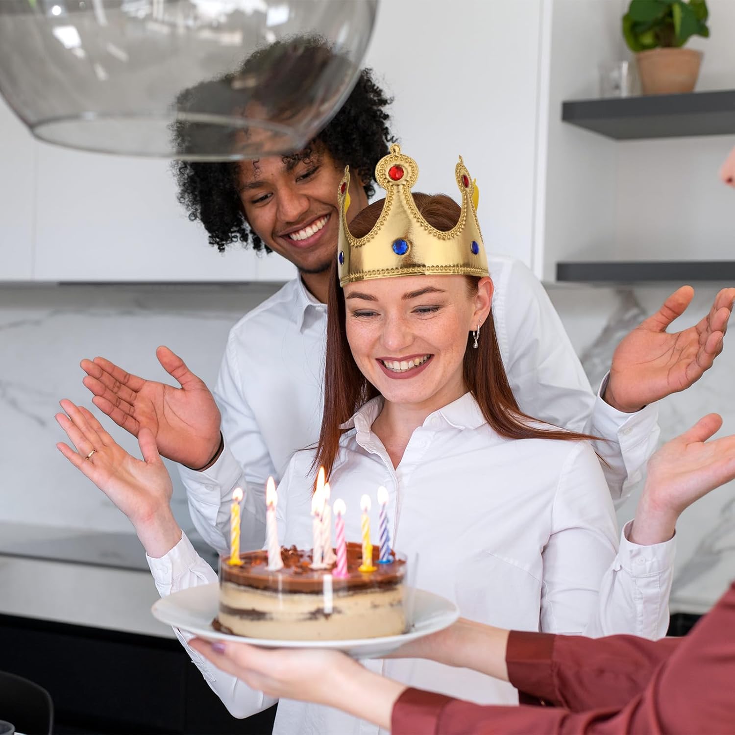 Prince Golden King Crown Birthday Party Hat 1