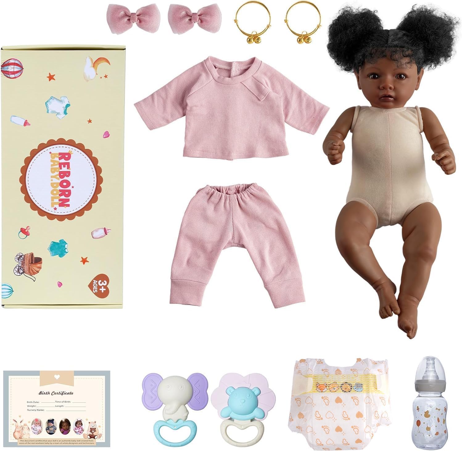 BABESIDE Lifelike 20 Inch Reborn Baby Doll Daisy