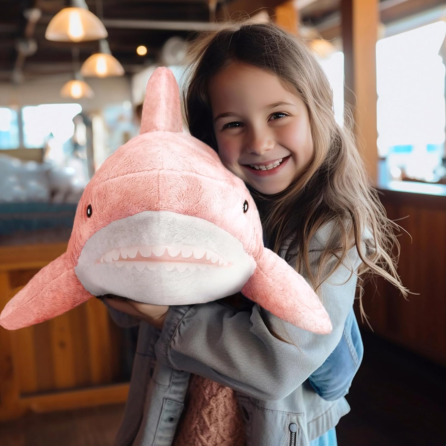 MUPI 31 Pink Shark Plush Stuffed Animal