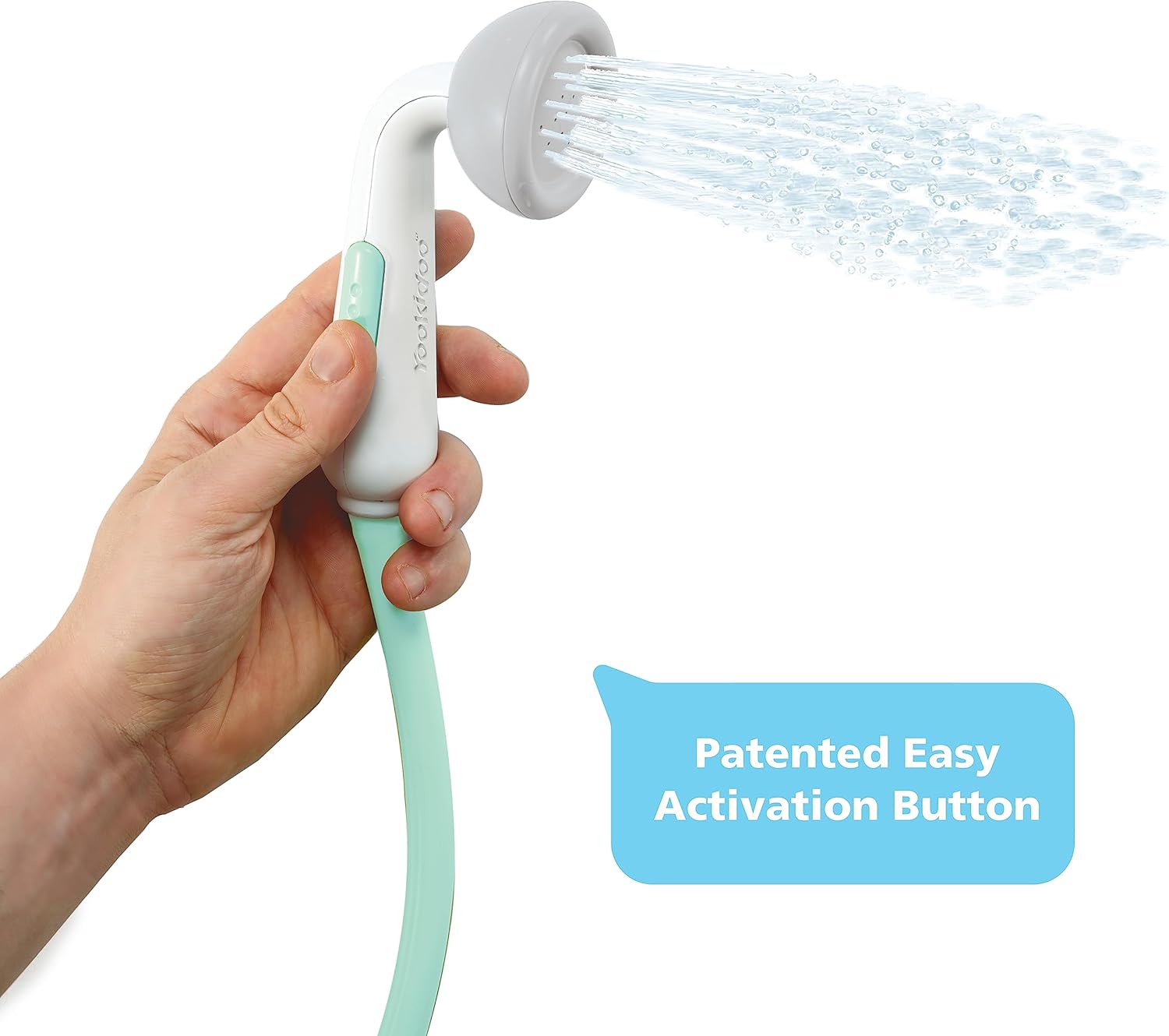 Yookidoo Baby Bath Shower Head - Elephant with Trunk Spout 1