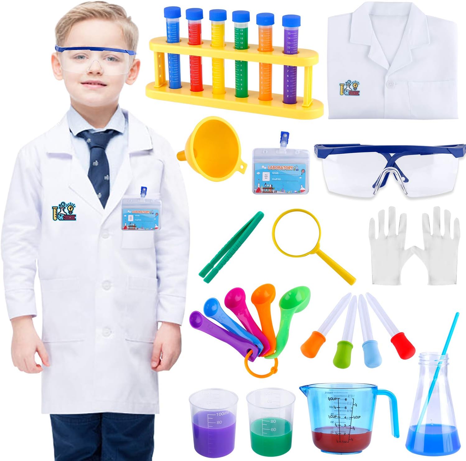INNOCHEER Kids Science Kit with Lab Coat