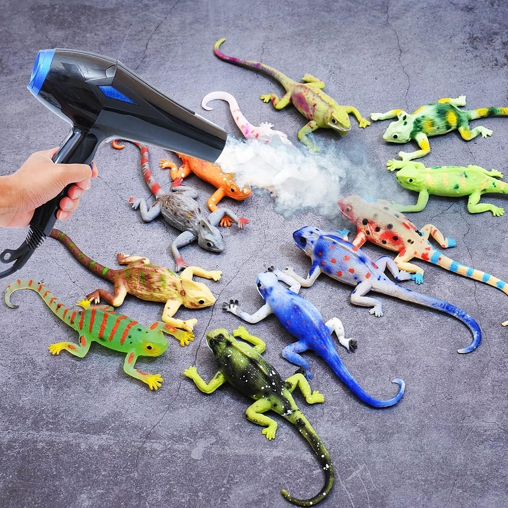 10PCS Color Changing Lizard Figurines for Kids