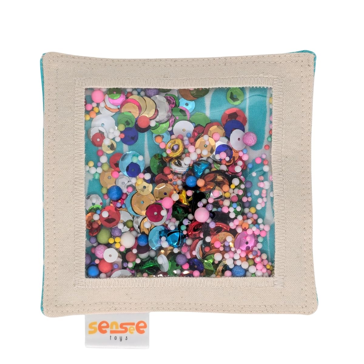 Sensory Toy with Bells Balls and Sequins