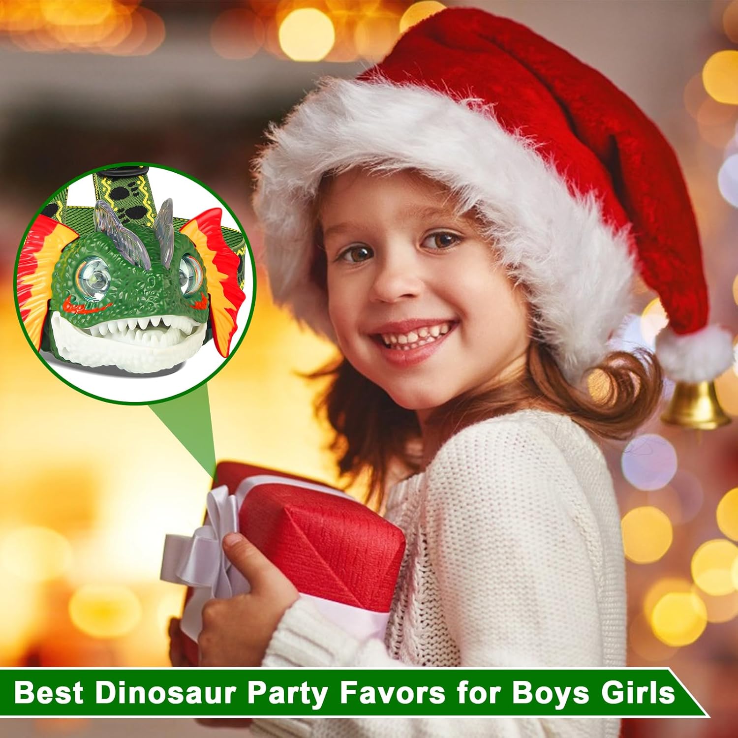 DX DA XIN Dilophosaurus Headlamp LED for Kids