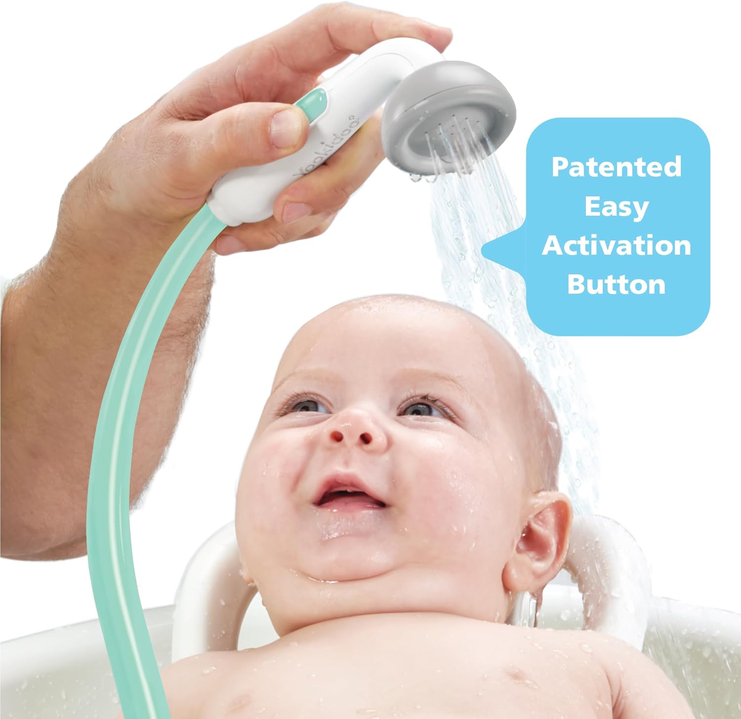 Yookidoo Baby Bath Shower Head - Elephant with Trunk Spout 1