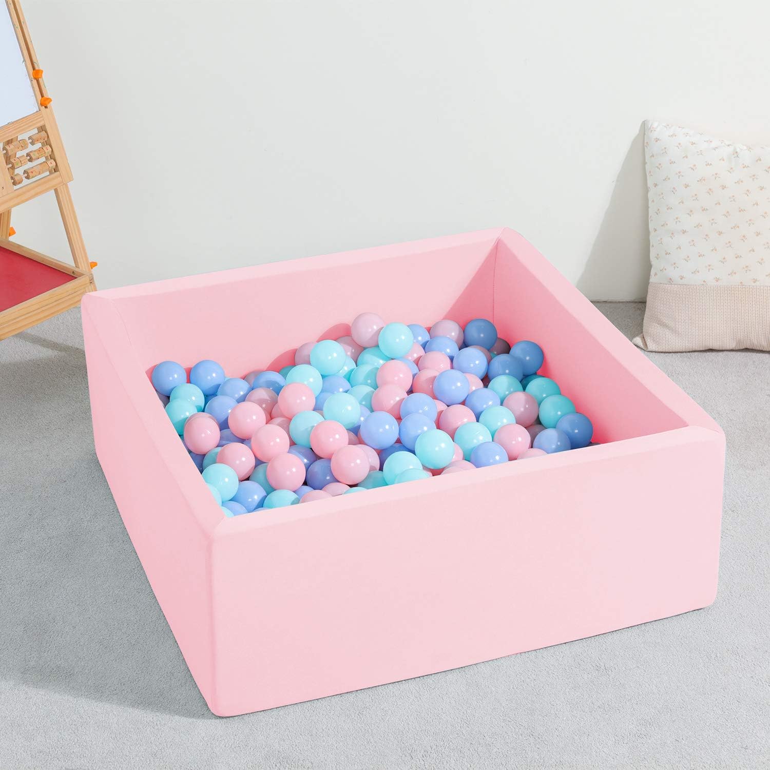 TRENDBOX Memory Foam Ball Pit Square - Pink