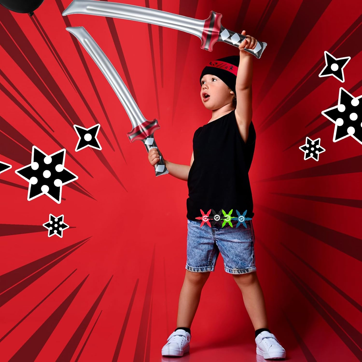 Deekin 48 Pcs Ninja Party Favor Pack