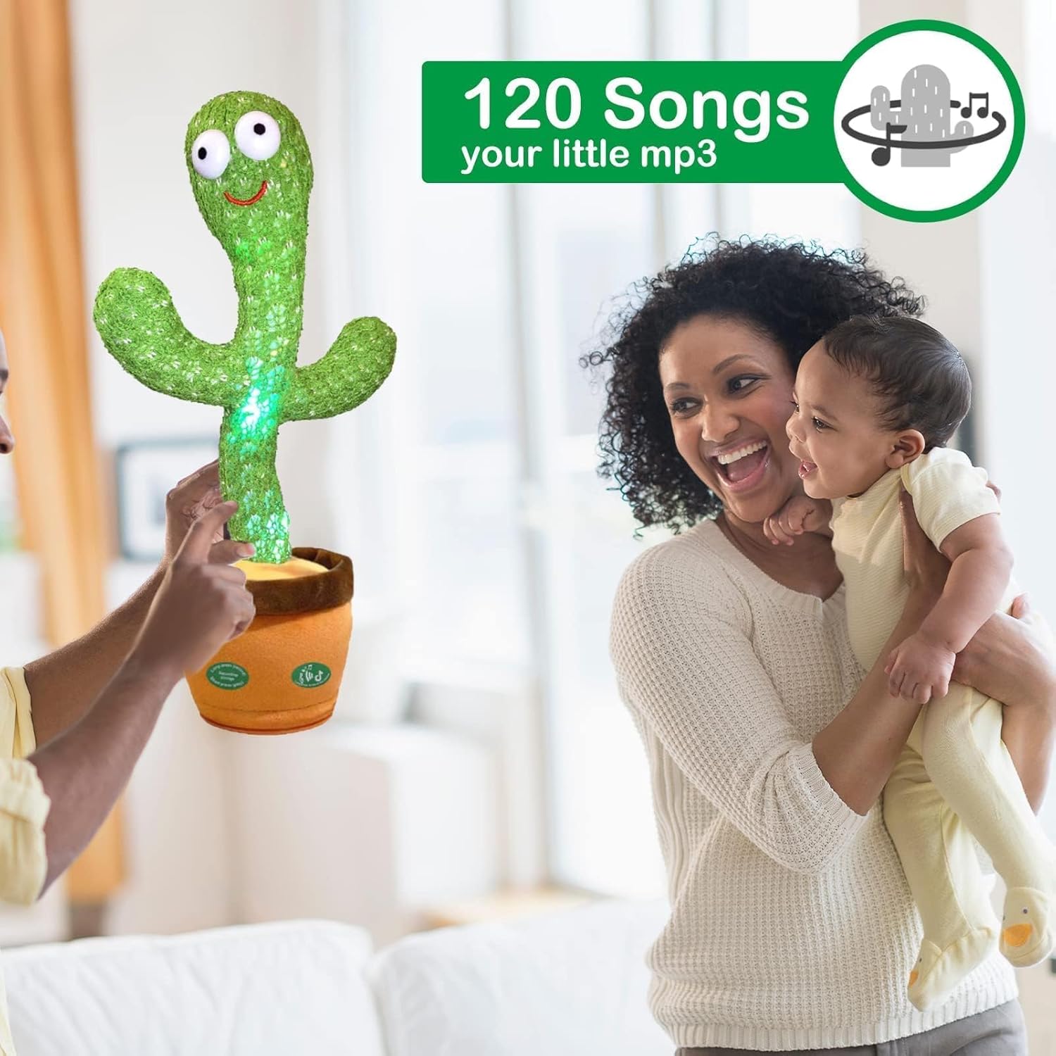 Pbooo Talking Cactus Toy with Singing Dancing