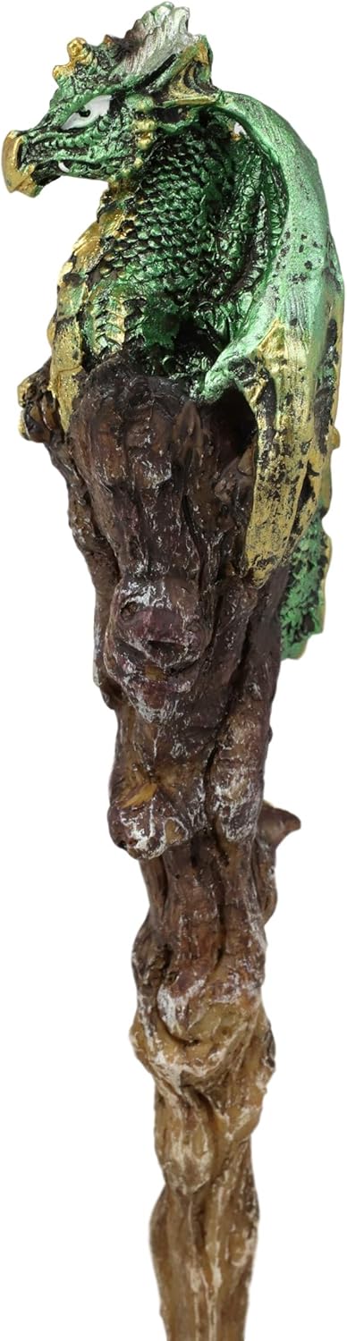 Ebros Magic Wand Aragon Green Dragon