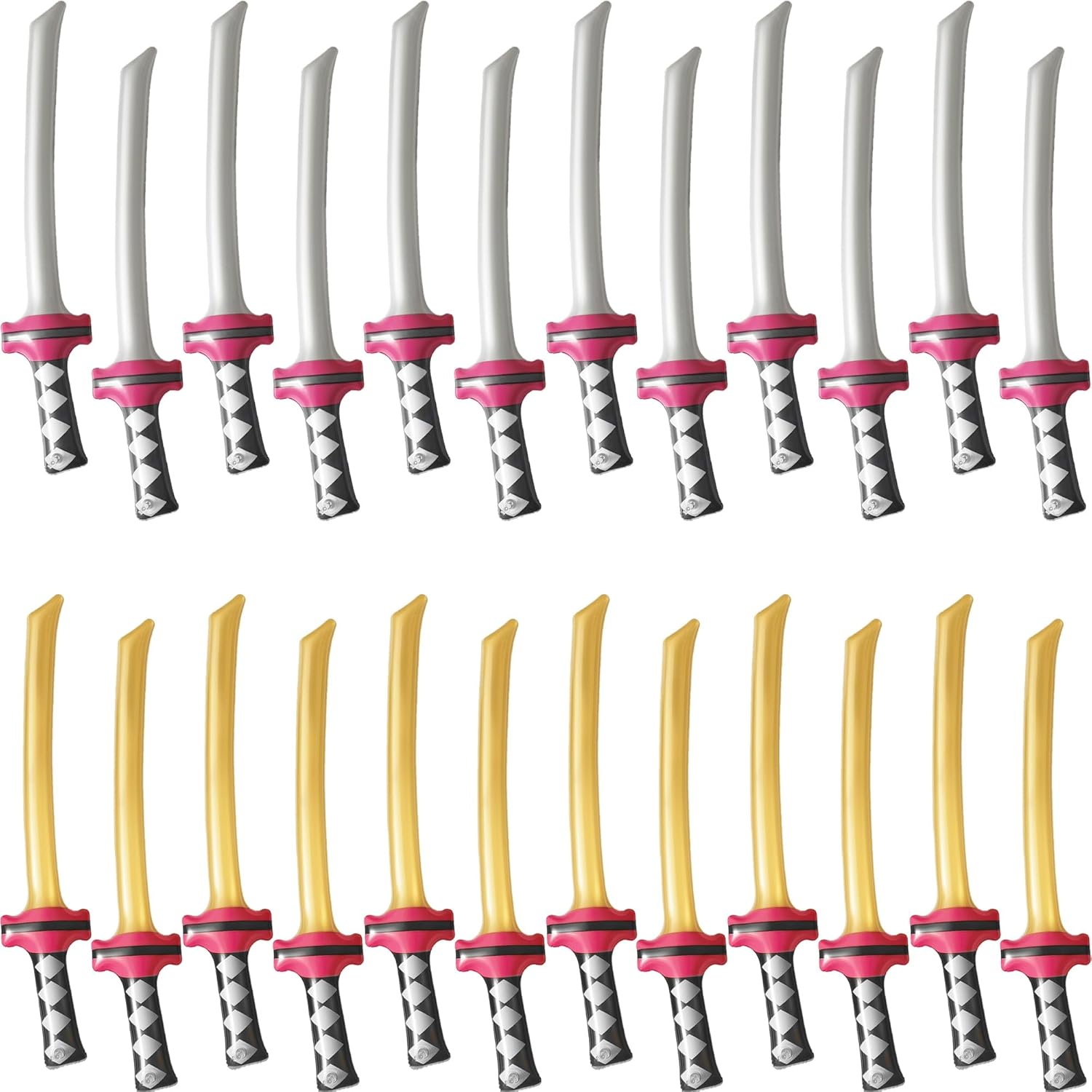 Cotiny 24 Pack Inflatable Ninja Swords for Kids Adults