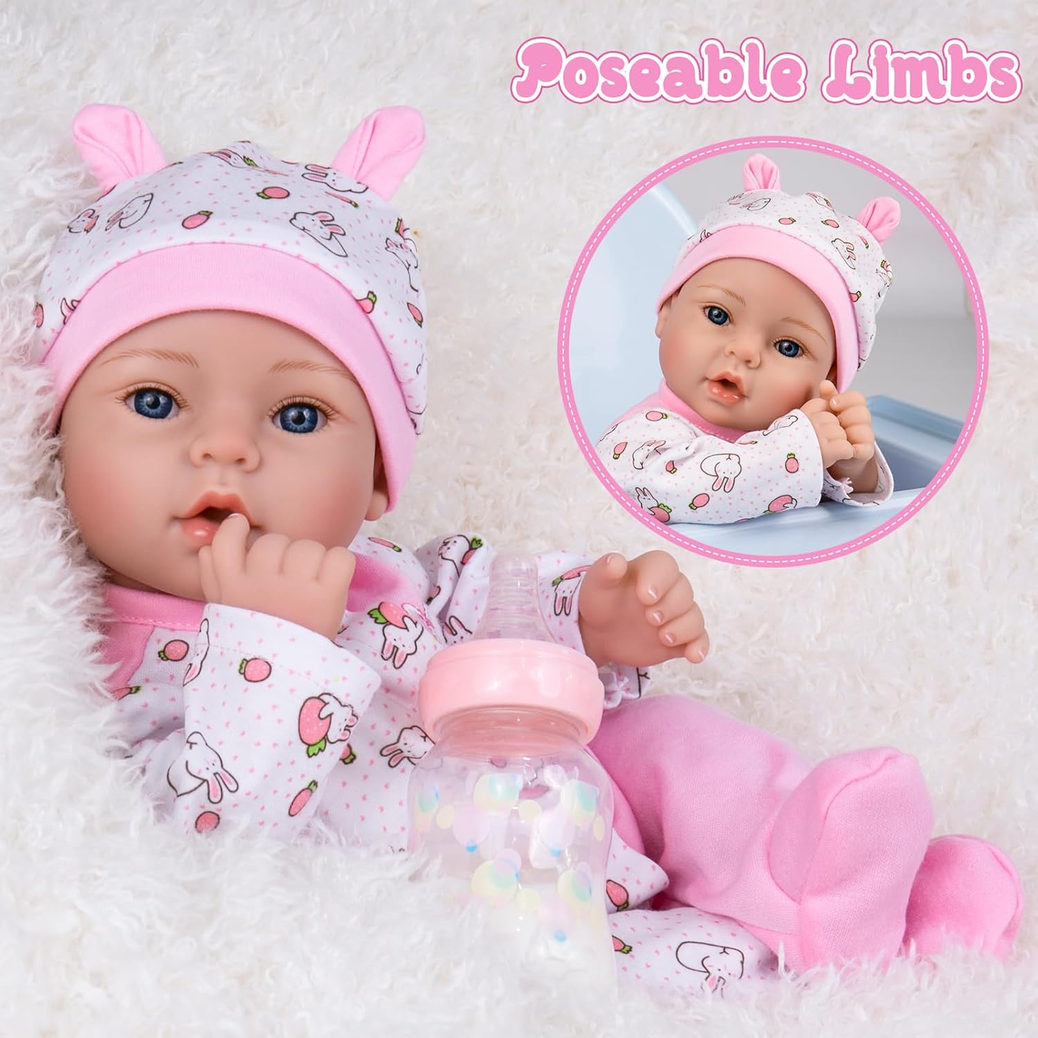 Aori 18 Inch Realistic Reborn Baby Girl Doll