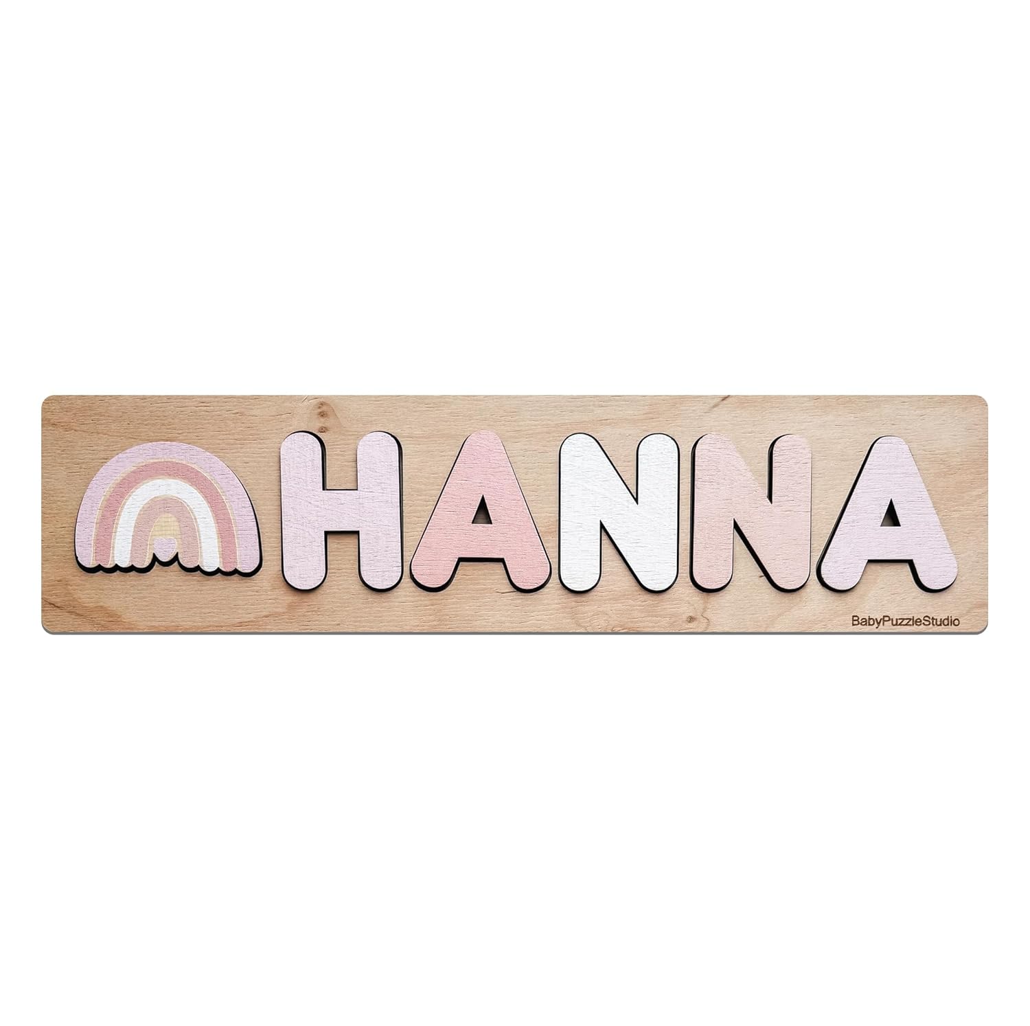 Personalized Baby Name Puzzle With Pegs