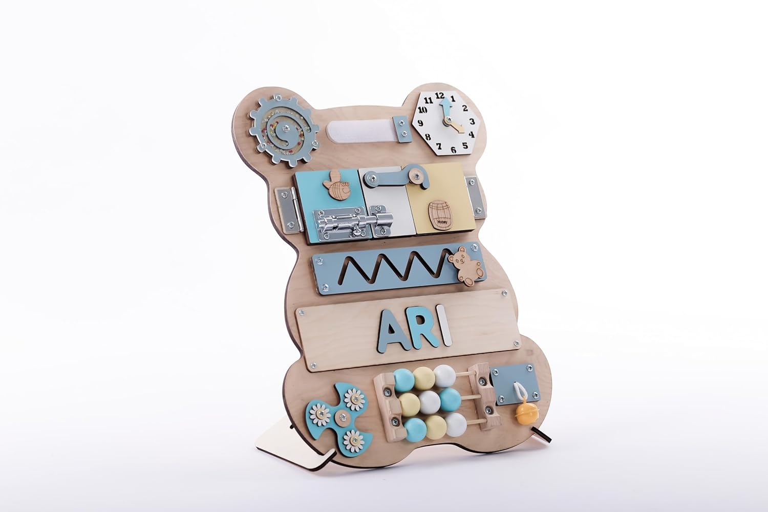 Customized Name Puzzle for Toddlers Educational Wooden Busy Board