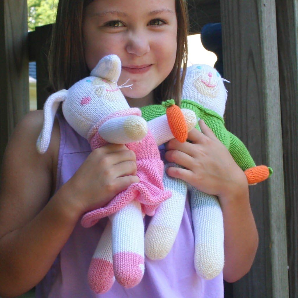 ZUBELS Baby Girls Pish Posh Harriet The Bunny Toy 12-Inch Plush