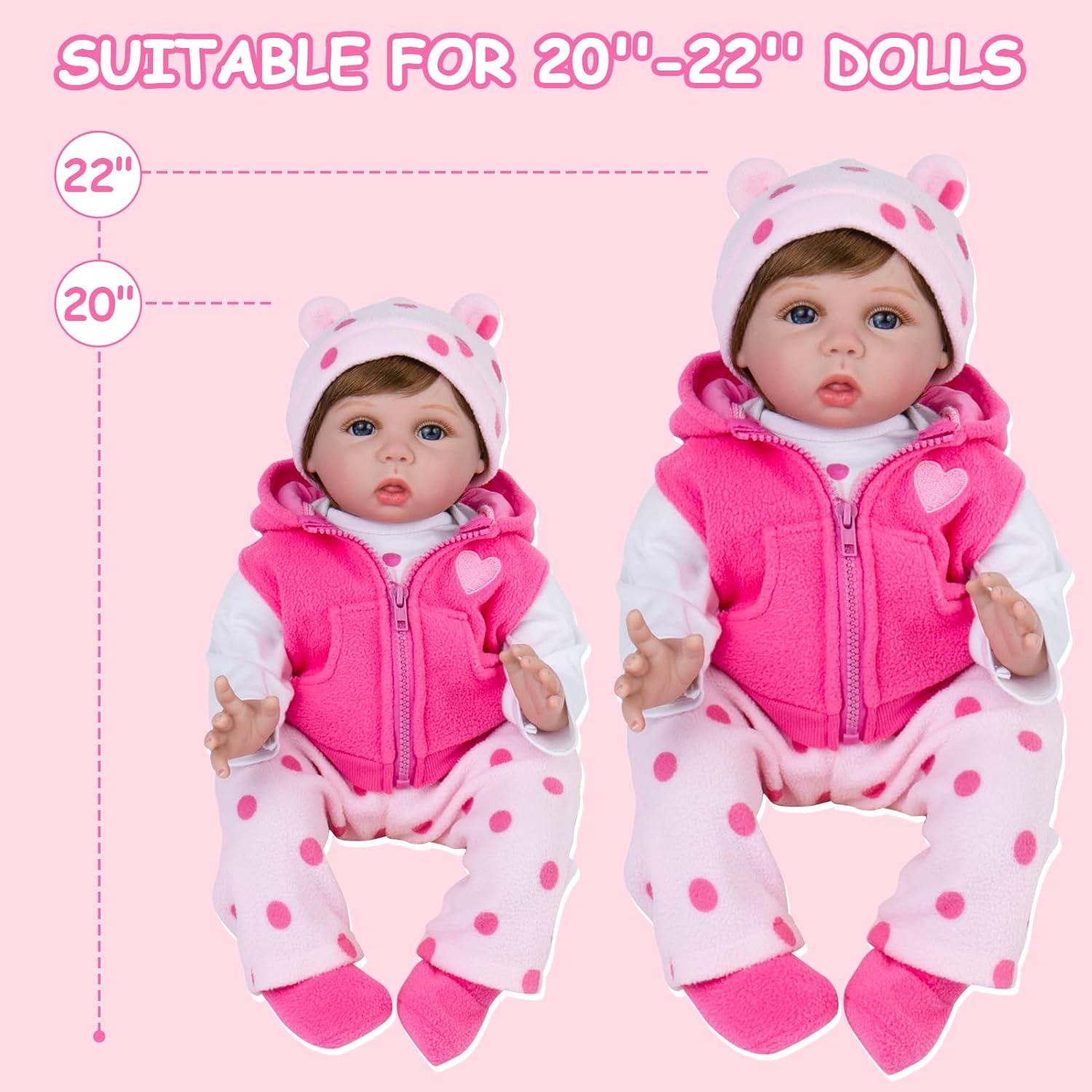 Aori Reborn Baby Doll Outfit - 20-24 Inch Clothing Accessories