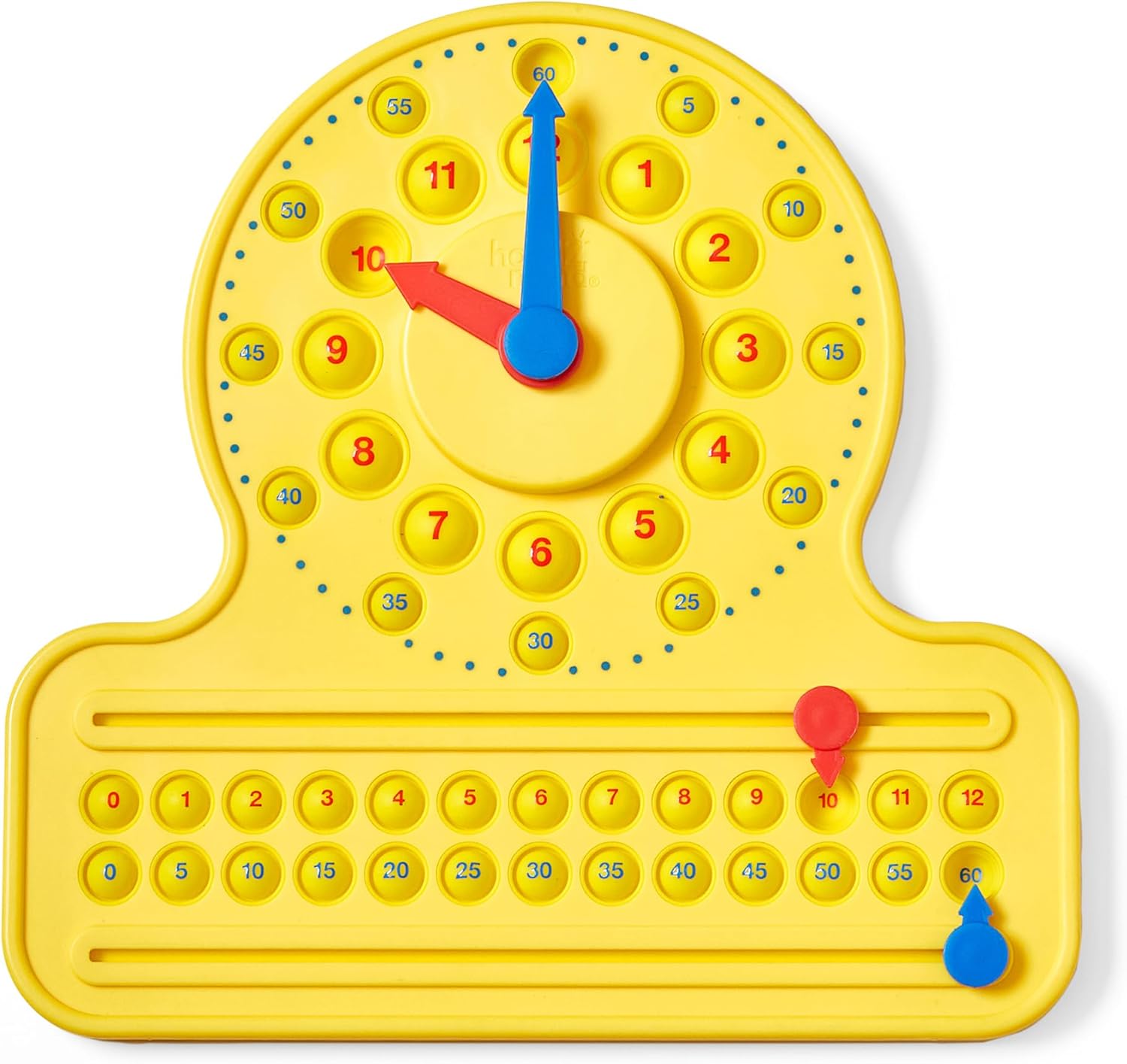 Hand2Mind NumberLine Clock Sensory Bubble Popper