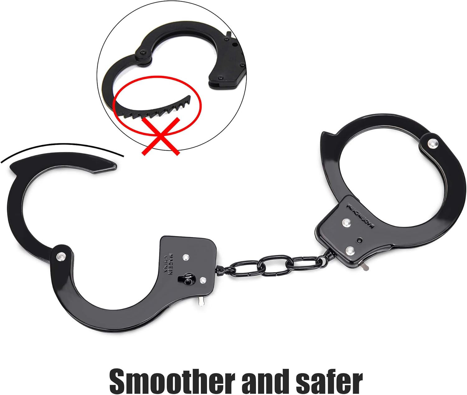 HUALIXUAN Metal Play Handcuffs for Kids