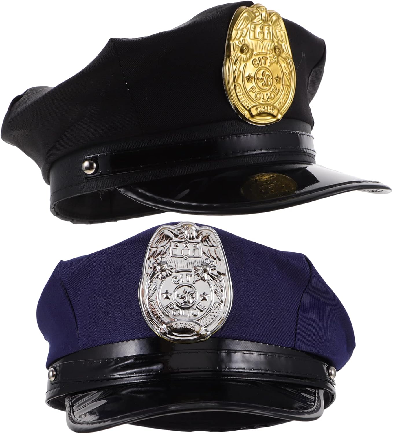 LUOZZY 2Pcs Kids Police Hat Role Play Costume Accessory