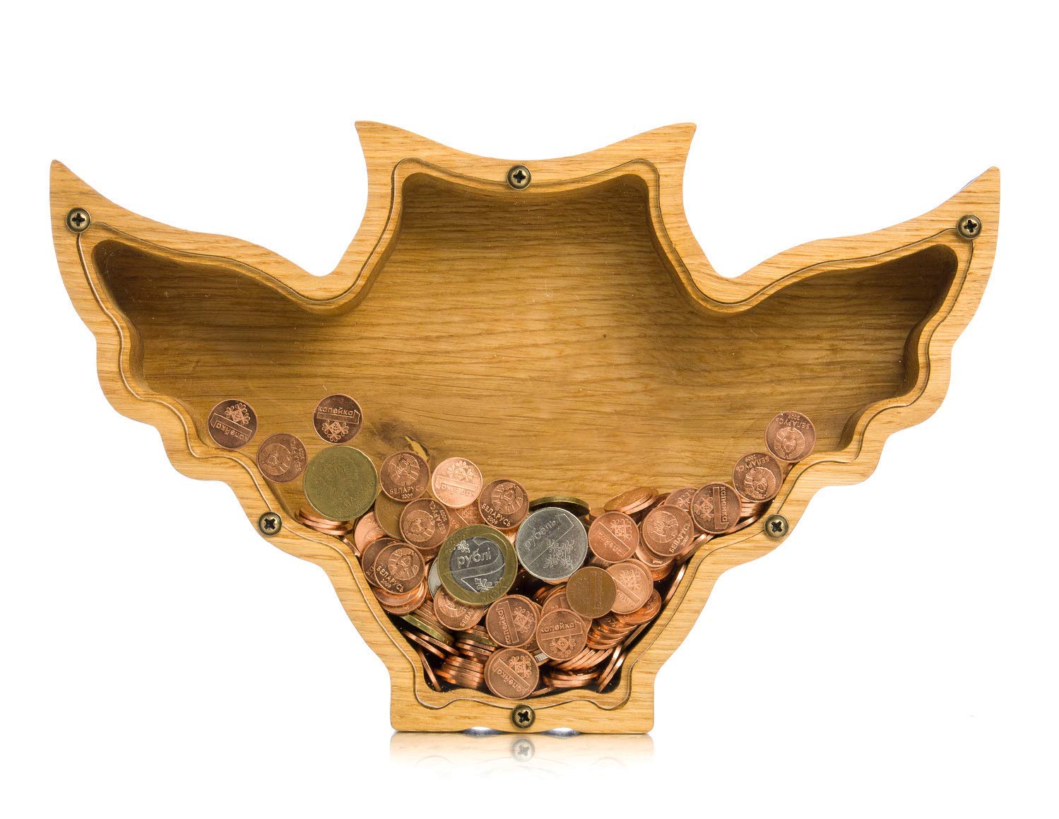 Unique Owl Piggy Bank Durable Wooden Money Box for Kids Adults