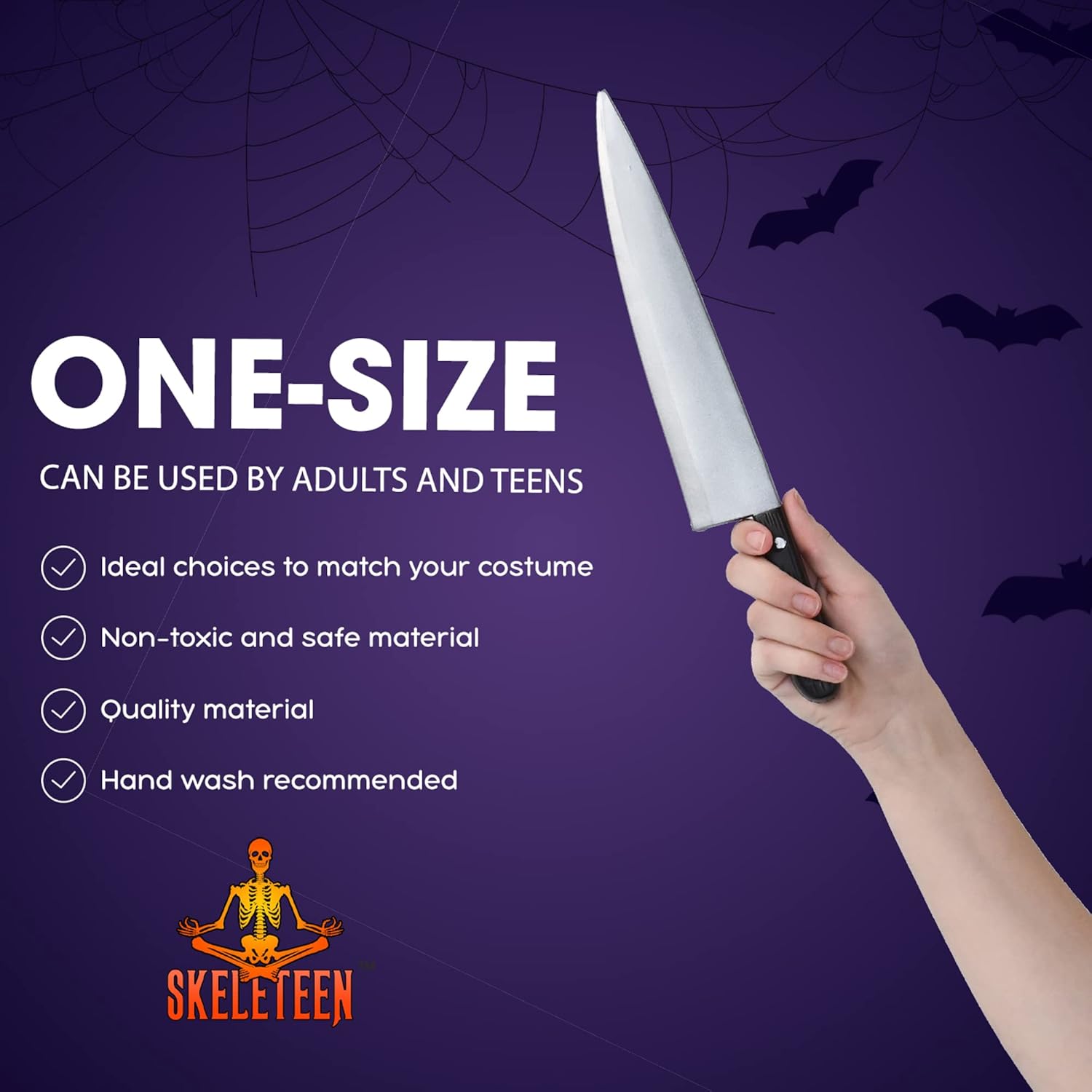 Skeleteen 12 Realistic Kitchen Knife Prop