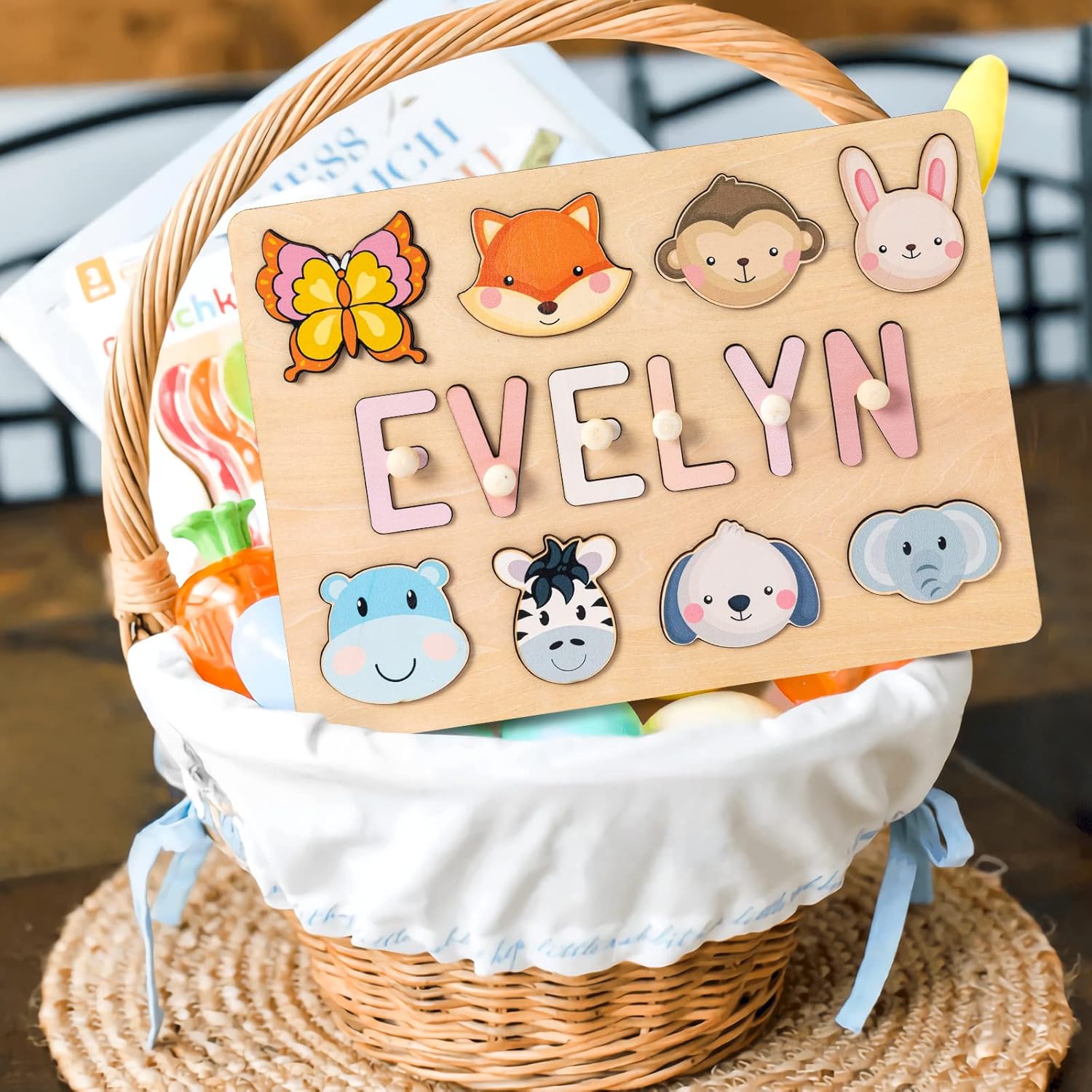 Custom Wooden Name Puzzle for Kids - Montessori Toy