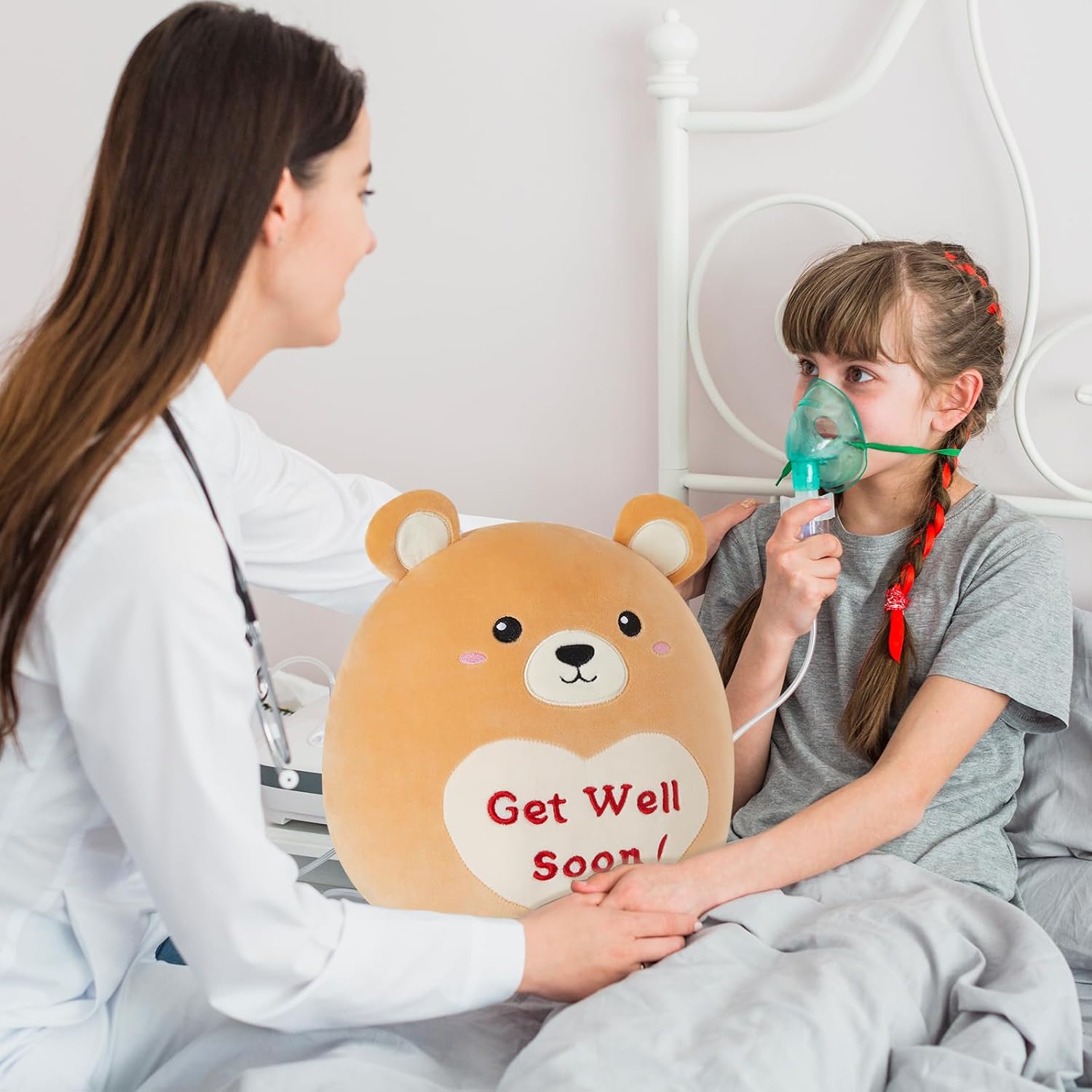 12 Glow Teddy Bear Plush Toy Get Well Soon Gift