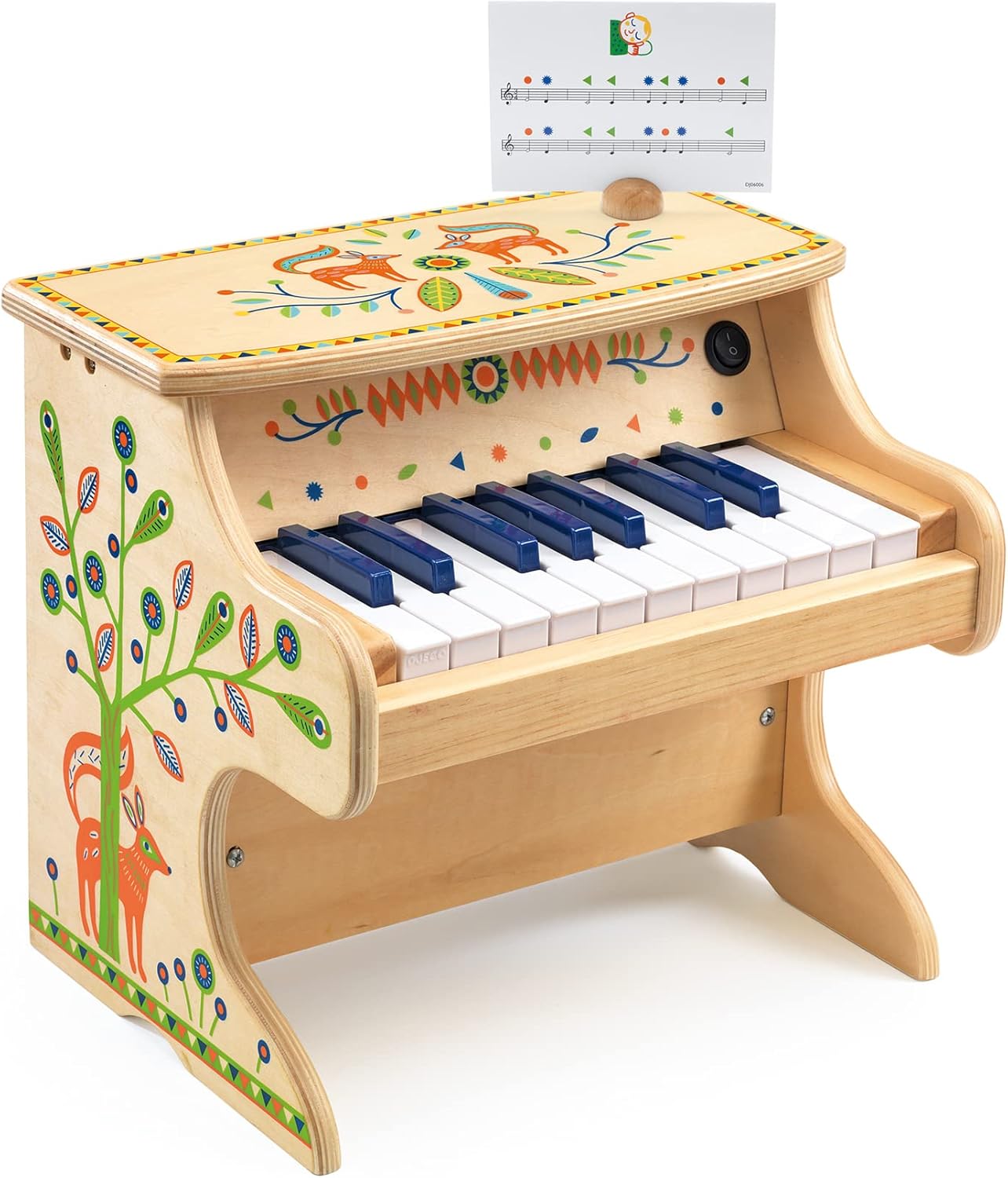 DJECO Animambo 18 Key Electronic Piano - Educational Toy for Kids