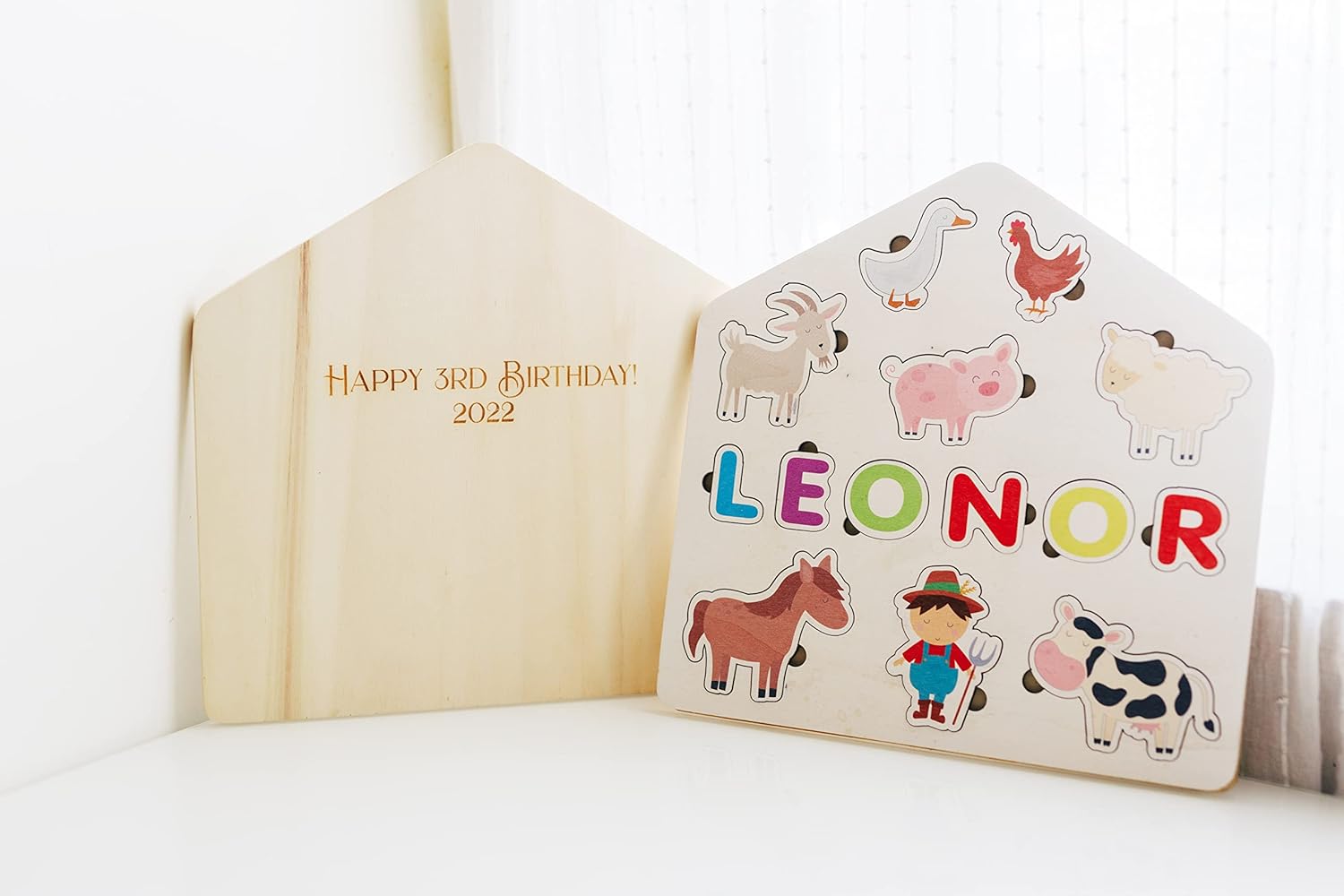 BeGenuine Wooden Name Puzzle for Kids